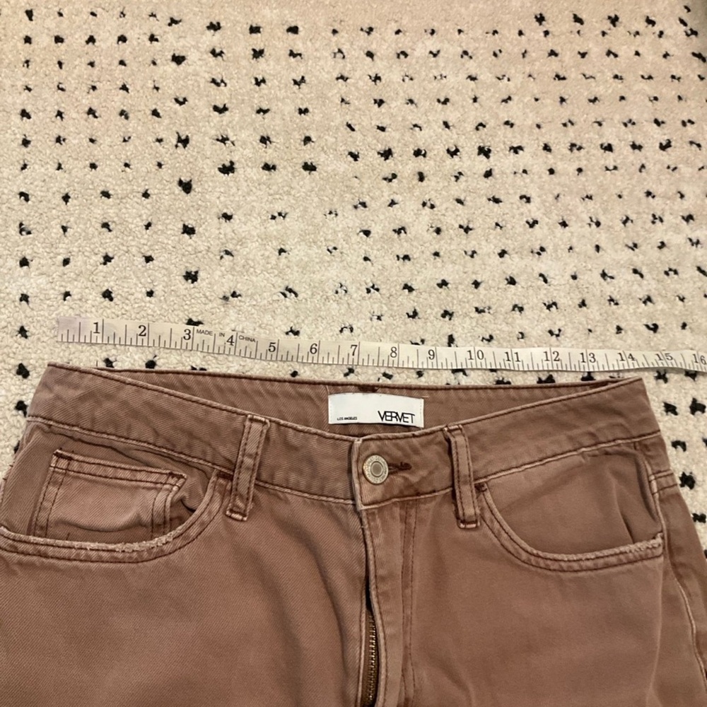 Vervet Los Angeles Aztec Super High Rise 90’s Vintage Crop Flare jeans, 27 - Picture 9 of 10